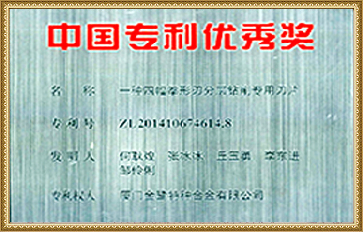 中国专利优秀奖